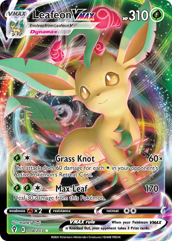 Leafeon VMAX #8 – Evolving Skies