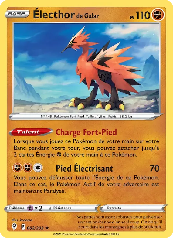 Électhor de Galar 82 – Évolution Céleste