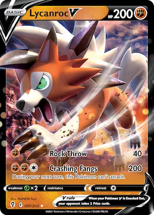 Lycanroc V #91 – Evolving Skies