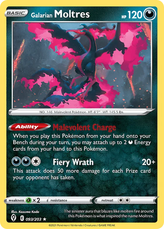 Moltres de Galar 93 – Céus em Evolução