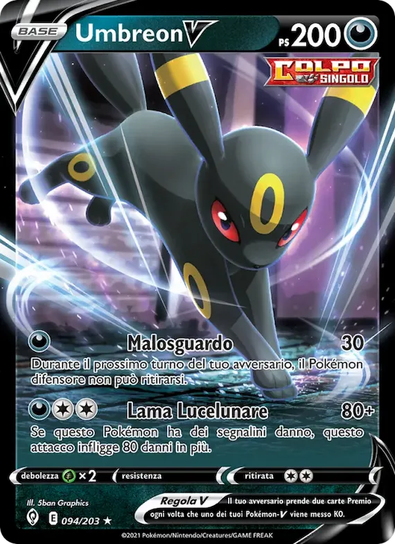 Umbreon V 94 – Evoluzioni Eteree