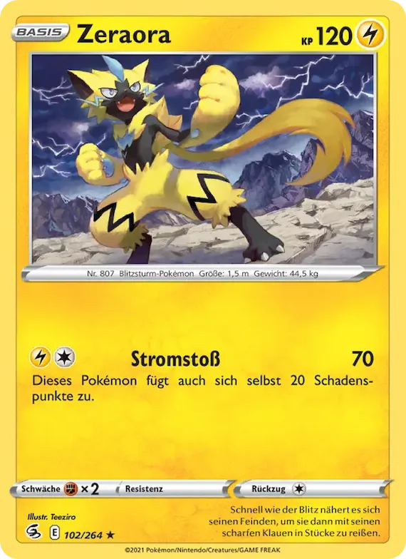 Zeraora 102 – Fusionsangriff