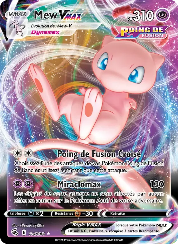 Mew VMAX 114 – Poing de Fusion