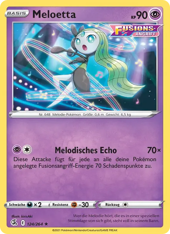 Meloetta 124 – Fusionsangriff