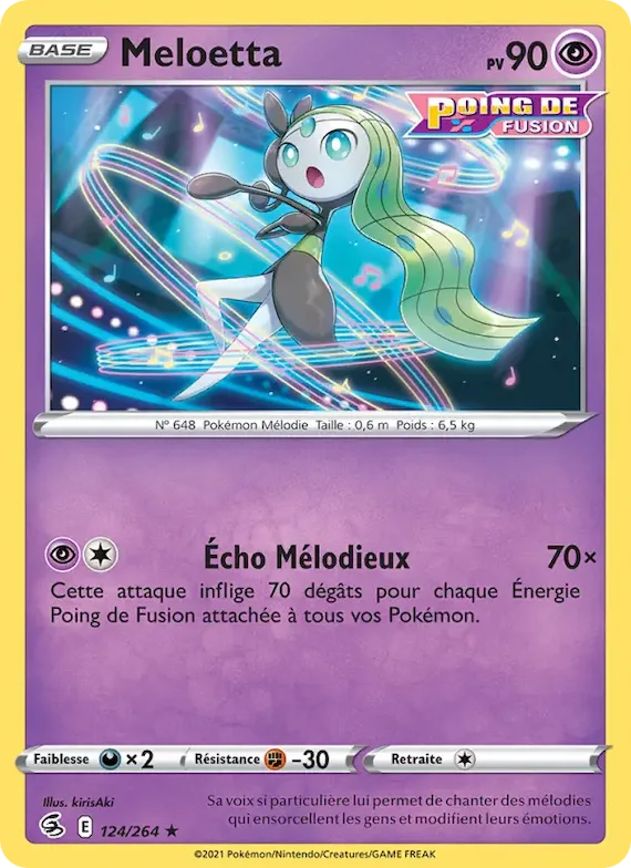 Meloetta 124 – Poing de Fusion
