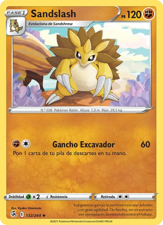Sandslash 132 – Golpe Fusión