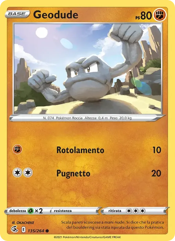 Geodude 135 – Colpo Fusione