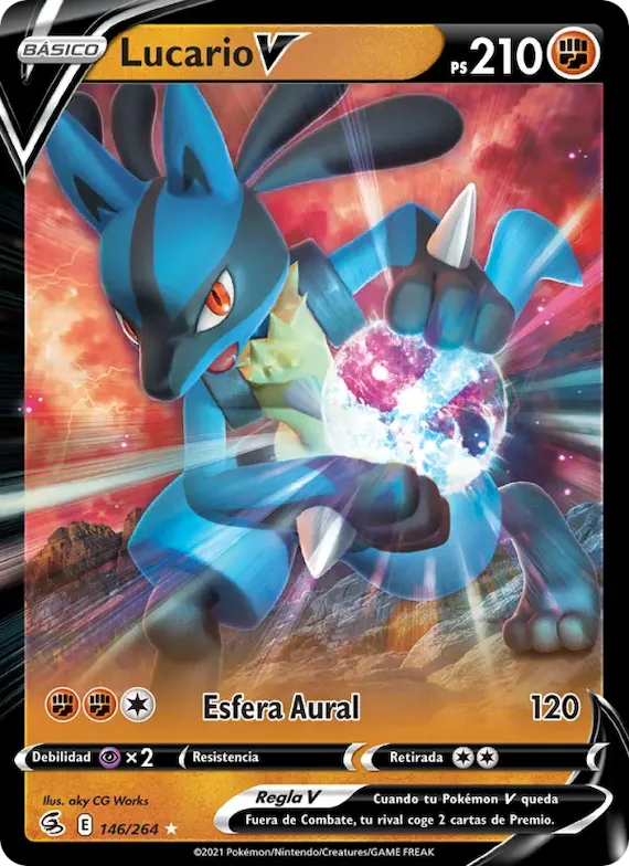 Lucario V 146 – Golpe Fusión