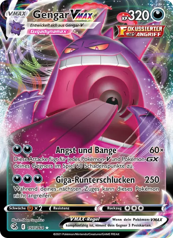 Gengar VMAX 157 – Fusionsangriff
