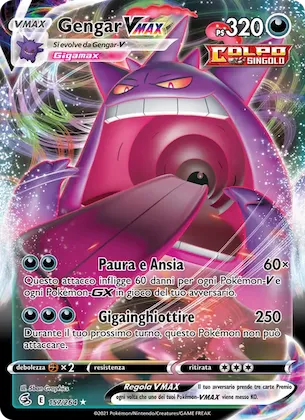 Gengar VMAX 157 – Colpo Fusione