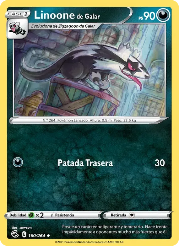Linoone de Galar 160 – Golpe Fusión