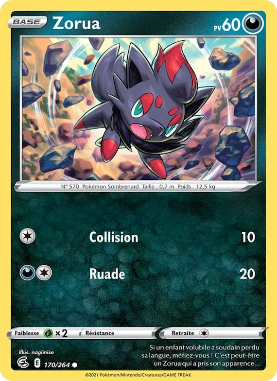 Zorua 170 – Poing de Fusion