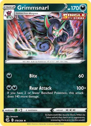 Grimmsnarl #178 – Fusion Strike
