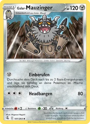Galar-Mauzinger Nr. 181 – Fusion Strike