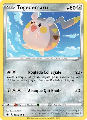 Togedemaru n° 187 – Poing de Fusion