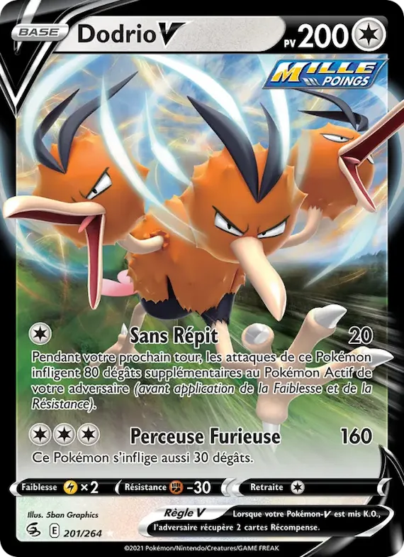 Dodrio V 201 – Poing de Fusion