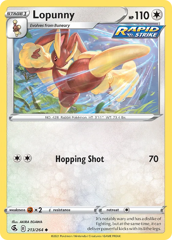 Lopunny 213 – Golpe Fusão