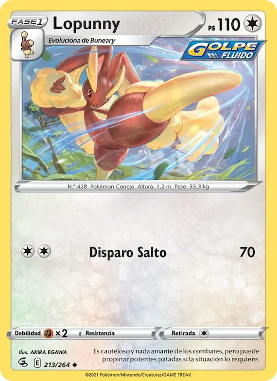 Lopunny 213 – Golpe Fusión
