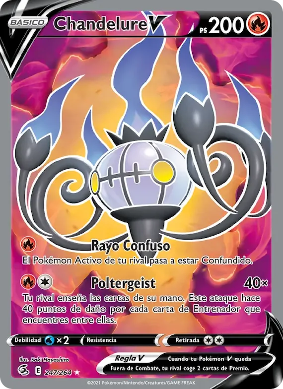 Chandelure V 247 – Golpe Fusión