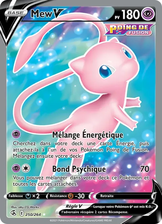 Mew V 250 – Poing de Fusion