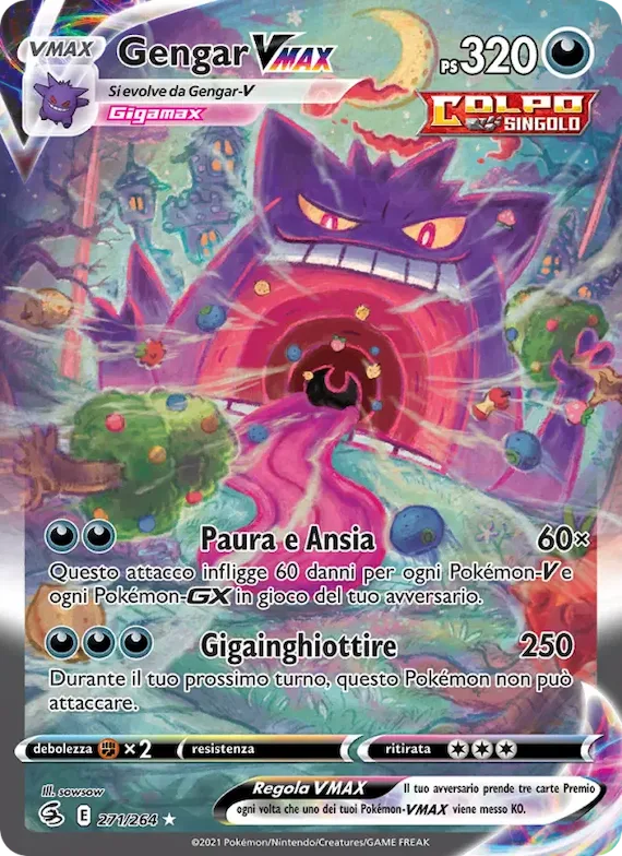 Gengar VMAX 271 – Colpo Fusione