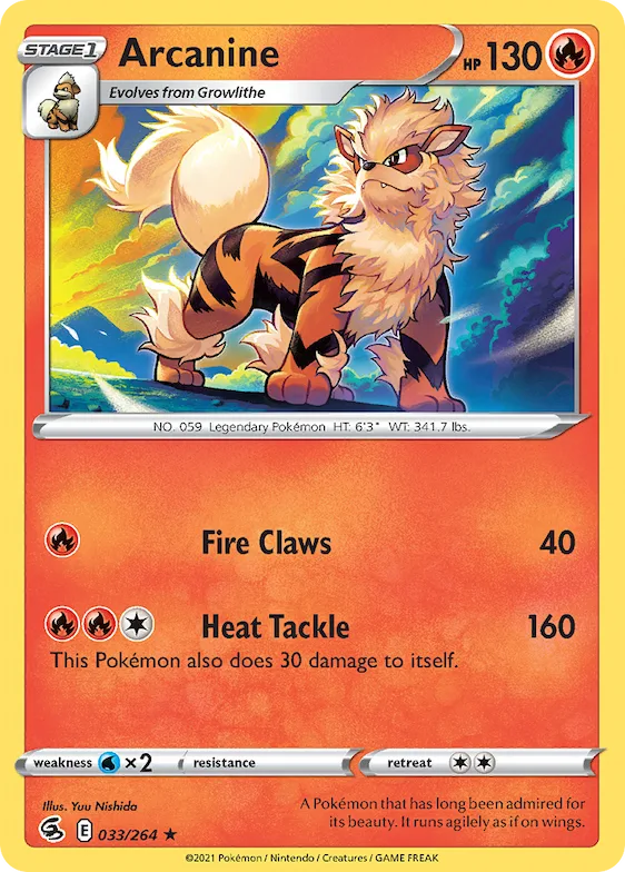 Arcanine 33 – Golpe Fusão