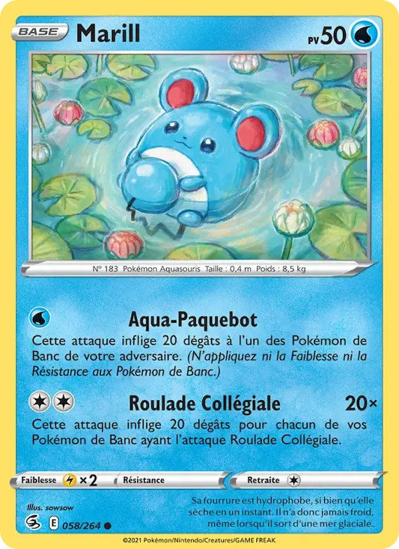 Marill 58 – Poing de Fusion