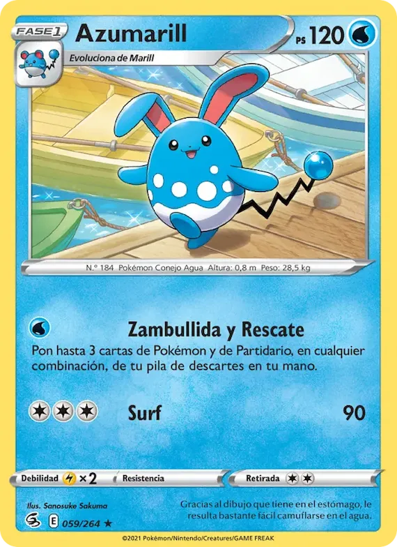 Azumarill 59 – Golpe Fusión