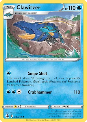 Clawitzer #75 – Fusion Strike