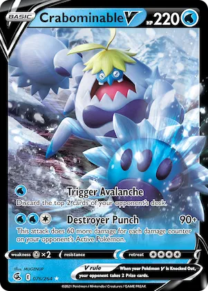 Crabominable V #76 – Fusion Strike