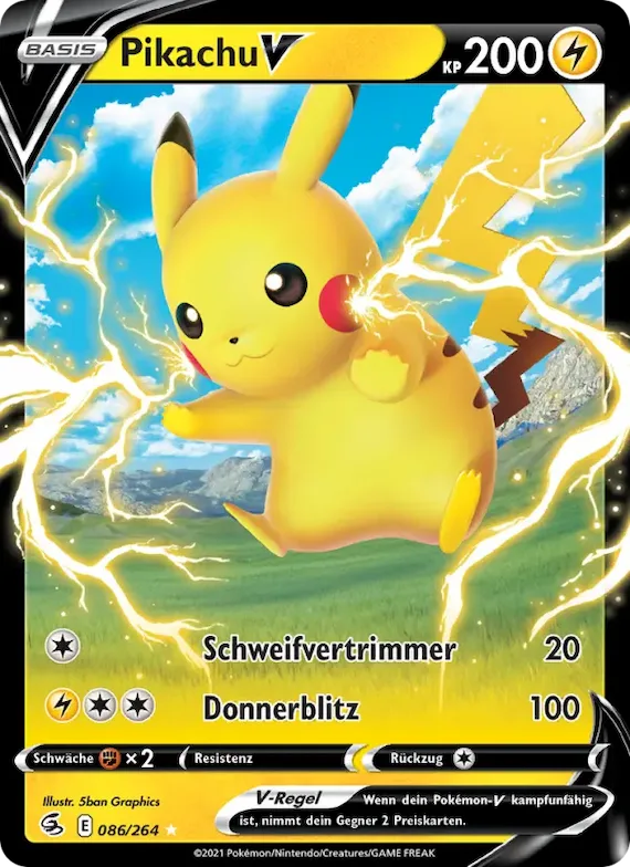 Pikachu V 86 – Fusionsangriff