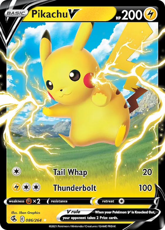 Pikachu V #86 – Fusion Strike