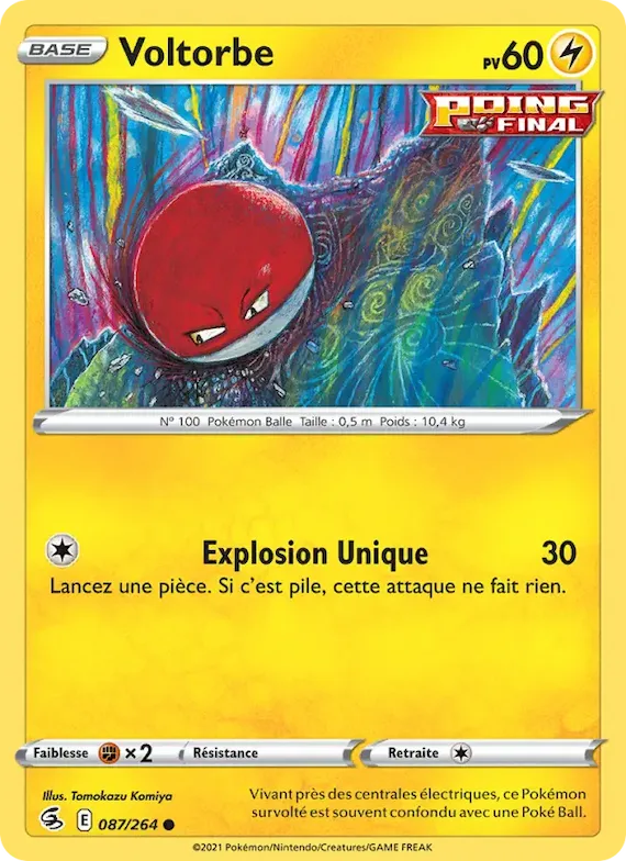 Voltorbe 87 – Poing de Fusion