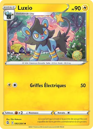 Luxio n° 92 – Poing de Fusion