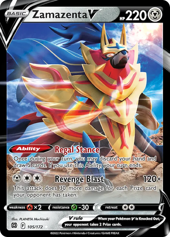 Zamazenta V #105 – Brilliant Stars