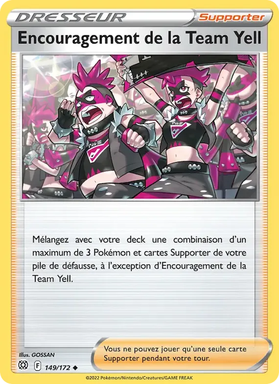Encouragement de la Team Yell 149 – Stars Étincelantes