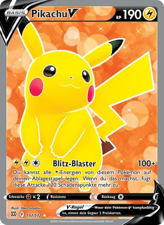 Pikachu V 157 – Strahlende Sterne