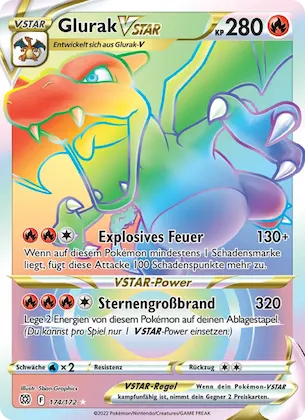 Glurak VSTAR 174 – Strahlende Sterne