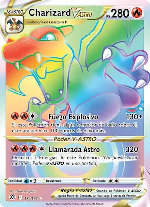 Charizard V-ASTRO 174 – Astros Brillantes