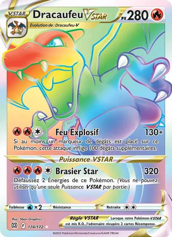 Dracaufeu VSTAR 174 – Stars Étincelantes