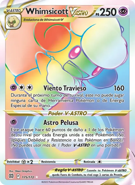 Whimsicott V-ASTRO 175 – Astros Brillantes