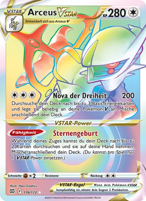 Arceus VSTAR 176 – Strahlende Sterne