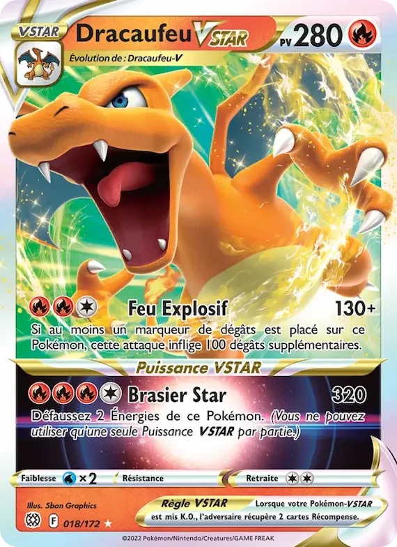 Dracaufeu VSTAR 18 – Stars Étincelantes