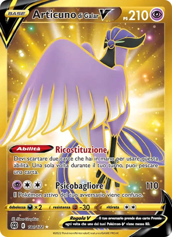 Articuno di Galar V 181 – Astri Lucenti