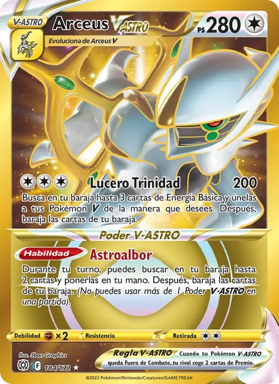 Arceus V-ASTRO 184 – Astros Brillantes