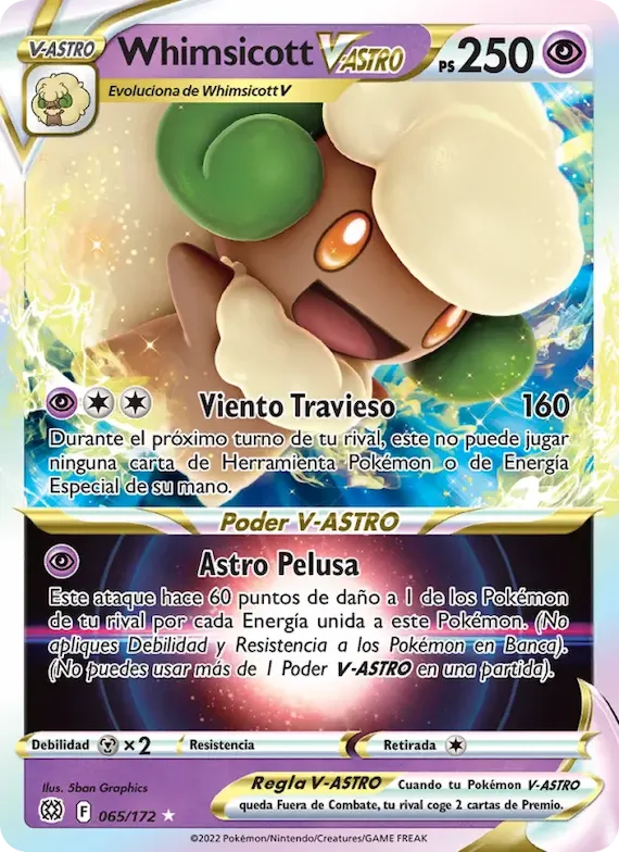 Whimsicott V-ASTRO 65 – Astros Brillantes