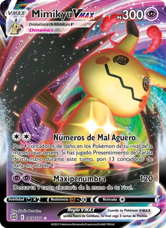 Mimikyu VMAX 69 – Astros Brillantes