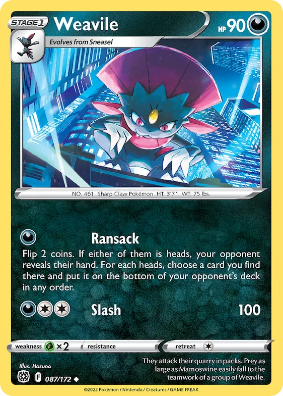 Weavile 87 – Astros Cintilantes