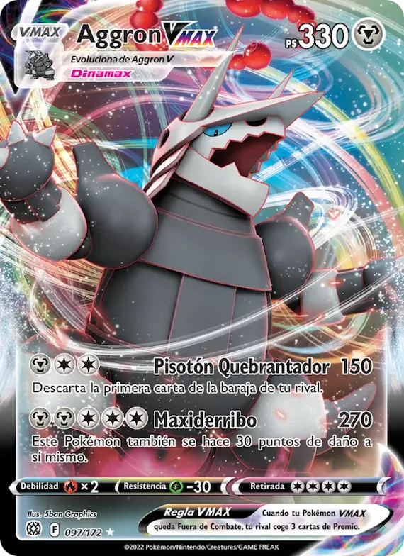 Aggron VMAX 97 – Astros Brillantes