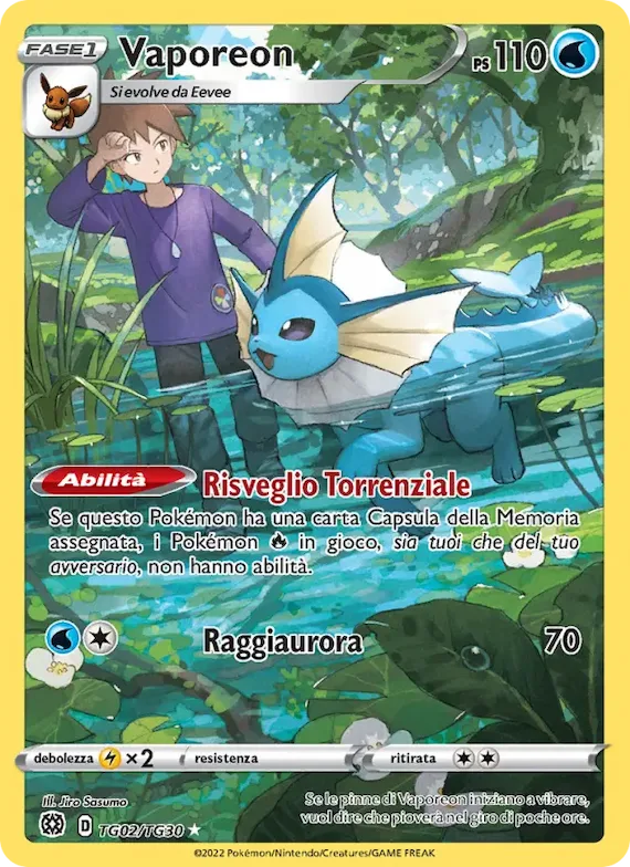 Vaporeon TG02 – Astri Lucenti Galleria Allenatori